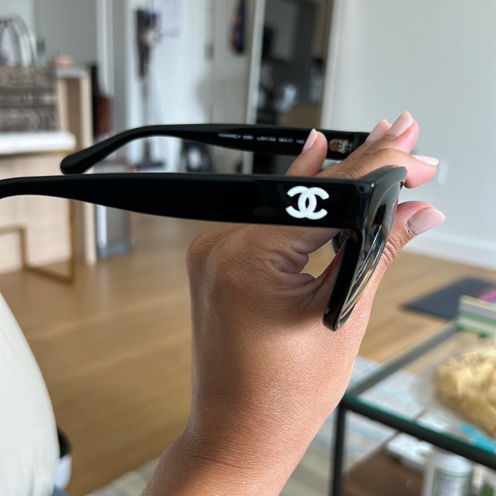 Chanel Square Black Sunglasses